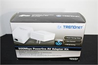 New TrendNet 500MBps Powerline AV Adapter Kit