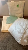 Pillow, Electric Blanket, Sheets, Matress Pad