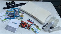 Box lot - Wii parts and 3 Wii games - not
