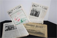 Vintage Newspaper Lot Incl. Mobile, Alabama
