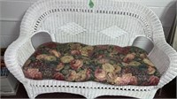 Wicker Loveseat with Cushion