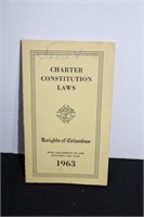 Knights of Columbus Charter Constitution Laws Book