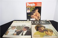 Lot Vintage People & LOOK Magazines Kennedys