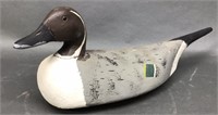17" Wood Duck Decoy, Hand Dated 1936