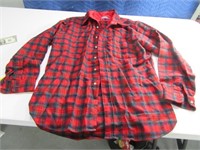 Vintage PENDLETON szXL Red Plaid LS Shirt