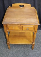 Wooden End Table 29½"H x 16"D x 20½"W