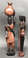17" to 22” all Wood Native Statues