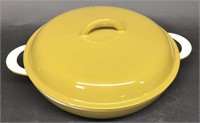 Cast Iron Enameled 12" Skillet w/ Lid From Belgium