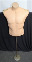 Male Mannequin Bust on Stand 55"H