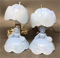2 Vintage Lady Vanity Lamps, Very Nice