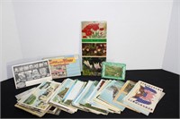 Lot Vintage Postcards; Travel Ephemera