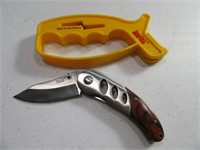 (2) Smith's Sharpener & FURY Single Blade 7" Knife