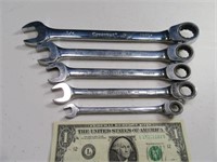 5pc CRESCENT RatchetStyle Hand Wrench Tools
