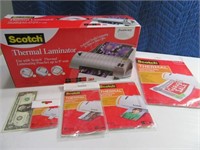 SCOTCH Thermal Laminating Machine w/ LOTS Sheets