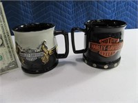 (2) HARLEY Qualtiy Coffee Collector's Mugs