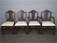 4x Shield Back Dining Chairs