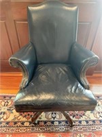 Leather Camel Back Office Chair