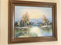 Framed Nature Scene, Signed by Artist