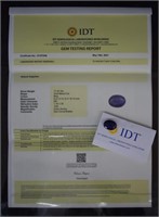 17.32ct Natural Blue Sapphire IDT Certified