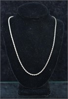 Sterling Silver Rope Twist Necklace