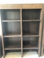 Wooden Bookcase with Adjustable Shelves