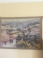 Ah Tuscany Italy  Wall Hanging  Woven Tapestry