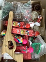 Lot of misc.  rubberband gun, ink dabblers, and