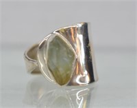 Sterling Silver Aquamarine Gemstone Ring