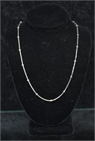 Sterling Silver Cable & Ball Chain Necklace