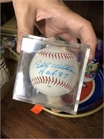 Billy Williams signed baseball and misc. beer