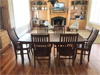 Mission Style Table and 6 Chairs by Palettes by