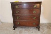 Antique Four Drawer Chest with Pull Out Tray