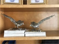 Silver Tone Metal Pheasants  and Magazines