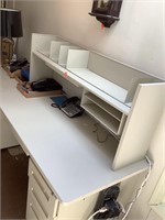 Large office desk, desk is 6ft long, computer