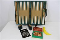 Vintage Backgammon Board game Briefcase