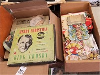 2 box lots of antique cards, booklets, magazines,