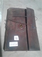 Old Leather Bound Notebook