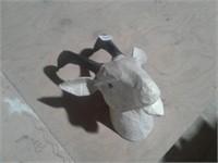 Unique Paper Mache Goat Head 13"h