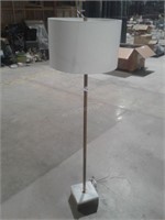 Floor Standing Lamp w/Marble Base & Shade