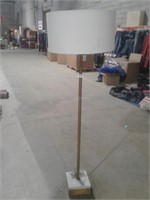 Floor Standing Lamp w/Marble Base & Shade