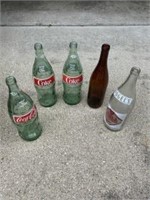 Old soda bottles