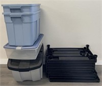 Garage Storage Totes & Storage Tower