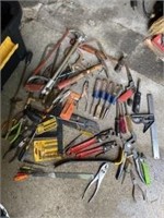 Lot of various tools including craftsman chisel