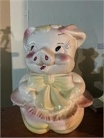 Vintage pig cookie jar