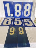 Vintage Gas Station Numbers (Plexy Glass)