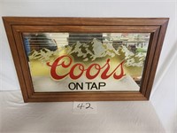 Coors on Tap Mirrored Sign