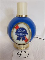 Lit Pabst Blue Ribbon Hanging Light