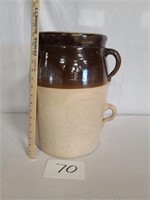 #5 Double Handled Crock (Brown and Tan)