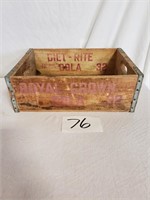 Vintage Royal Crown Cola Wooden Crate CHICAGO