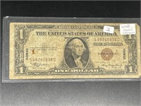 Series 1935-A WWII Hawaii Emergency $1 Silver Cert